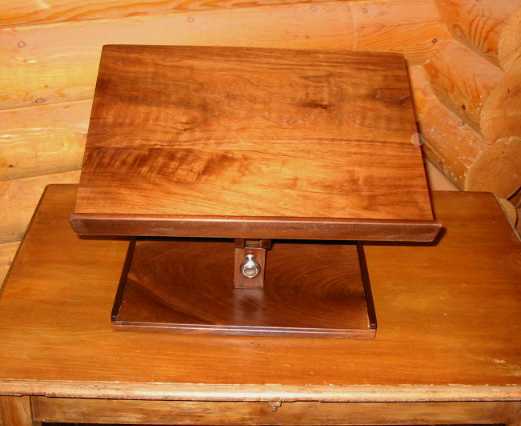 Table Top Mahogany Sit or Stand Book Stand