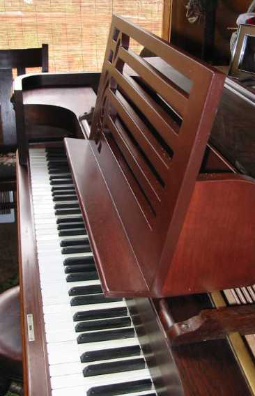 piano music shelf