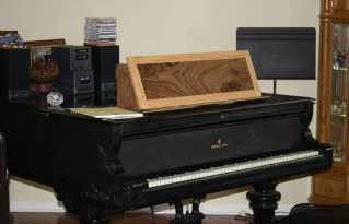 piano music shelf