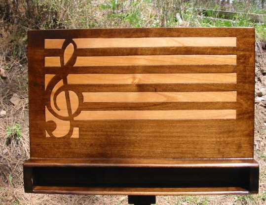 Handmade Music Stands by Locke Design & Woodworks