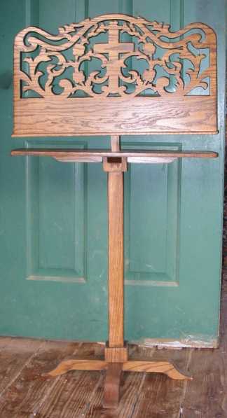 wooden music stand, handcrafted wood music stands, bible stand, cantor